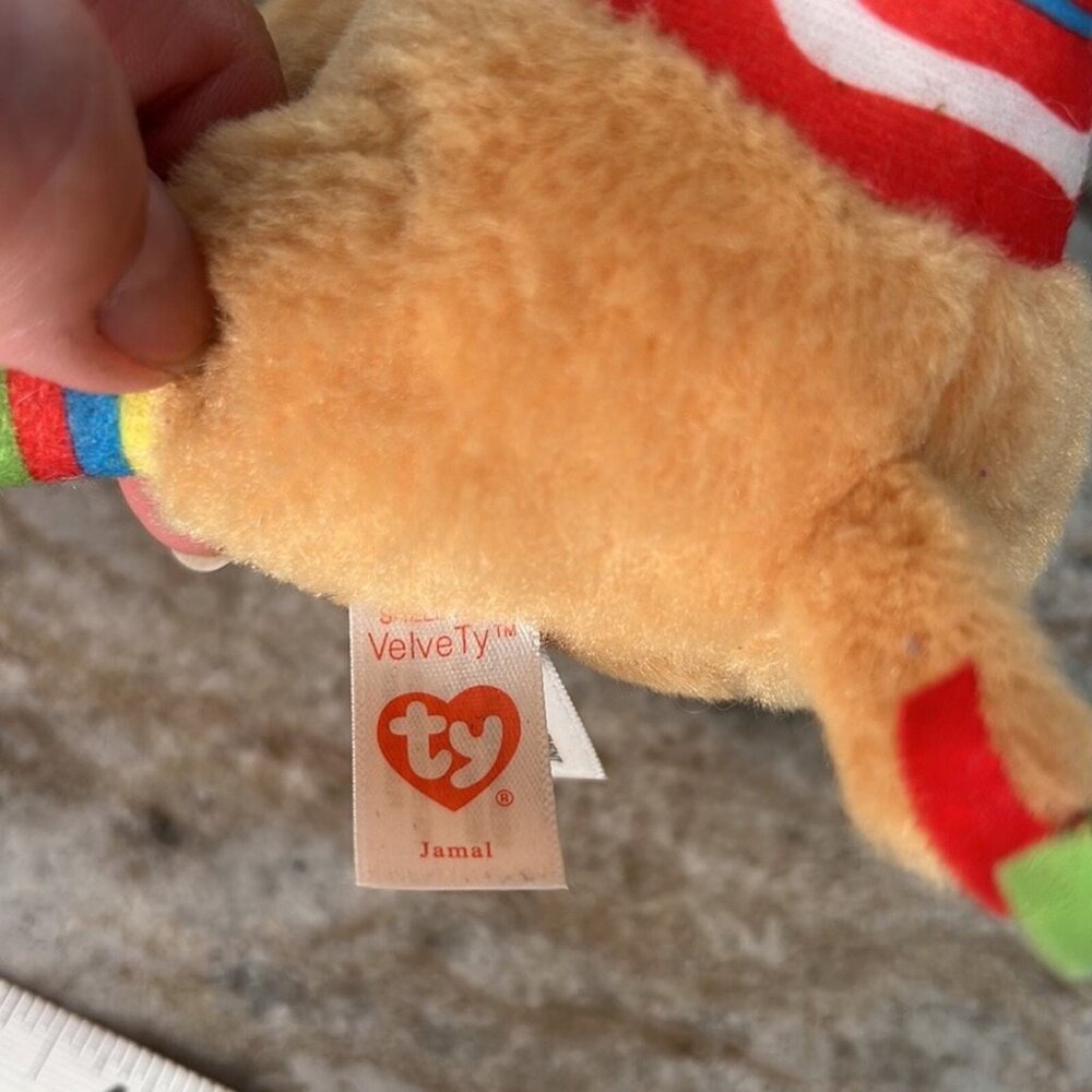 2019 Ty Beanie Babies 6" JAMAL the Camel Stuffed Animal Plush Heart Tags - Picture 6 of 8